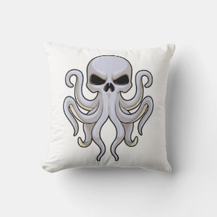 Octopus with 8 Arms & Skull Cushion