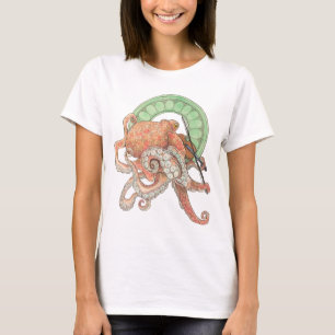 Octopus with a Fiddle T-Shirt