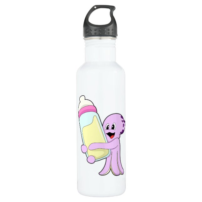 Octopus with Baby bottle Milk (Front)