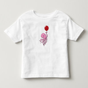 Octopus with Balloon Toddler T-Shirt