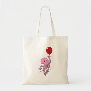 Octopus with Balloon Tote Bag