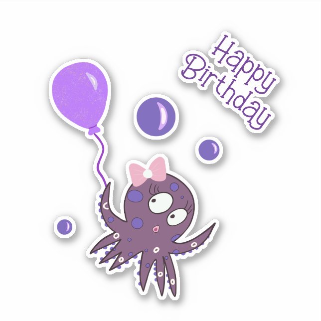 Octopus with balloons (Front)