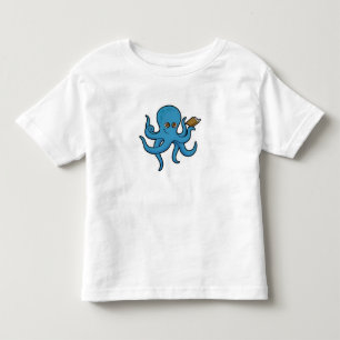 Octopus with Book Toddler T-Shirt