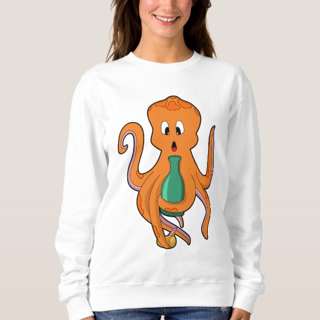 Octopus with Bottle.PNG Sweatshirt (Front)