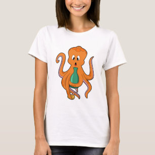 Octopus with Bottle.PNG T-Shirt