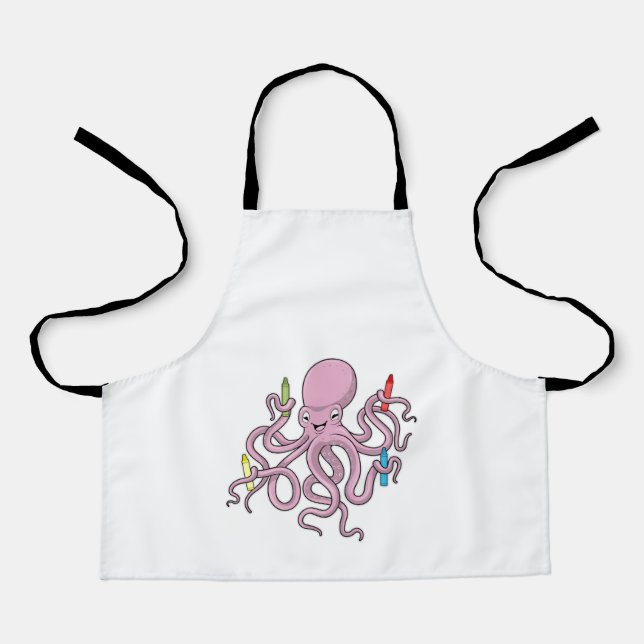 Octopus with Crayon Apron (Front)