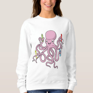 Octopus with Crayon Sweatshirt