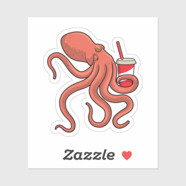 Octopus with Drink (Sheet)