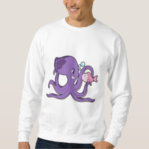 Octopus with Fish.PNG Sweatshirt