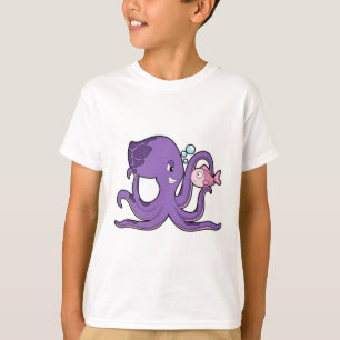 Octopus with Fish.PNG T-Shirt