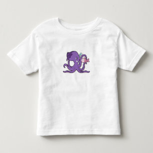 Octopus with Fish.PNG Toddler T-Shirt