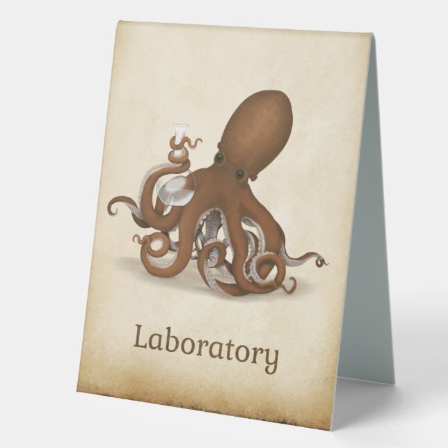 Octopus With Flask Chemistry Science laboratory (Front)
