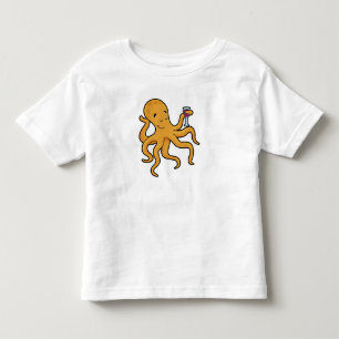 Octopus with Glass of Juice Toddler T-Shirt