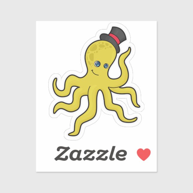 Octopus with Hat (Sheet)