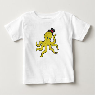 Octopus with Hat Baby T-Shirt