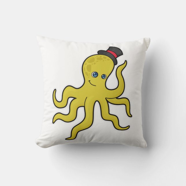 Octopus with Hat Cushion (Front)