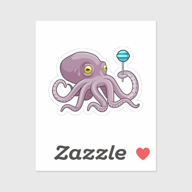 Octopus with Lollipop (Sheet)