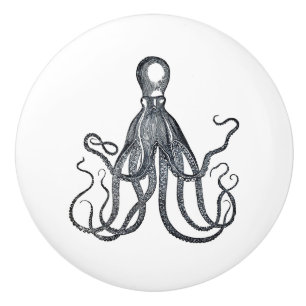 Octopus with long tentacles   Kraken   Cthulhu Ceramic Knob