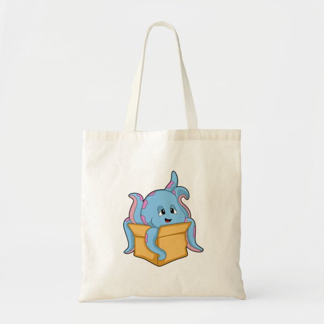 Octopus with Packet.PNG Tote Bag (Front)