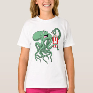 Octopus with Popcorn T-Shirt