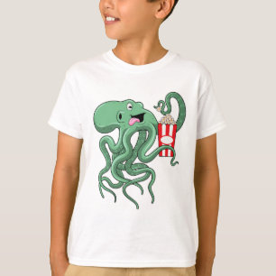 Octopus with Popcorn T-Shirt