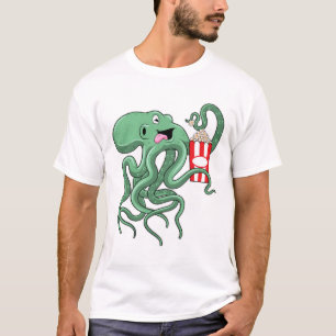 Octopus with Popcorn T-Shirt