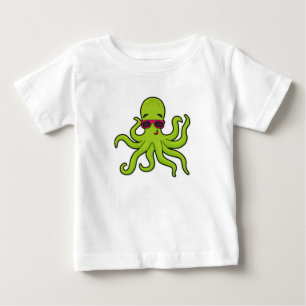 Octopus with Sunglasses Baby T-Shirt
