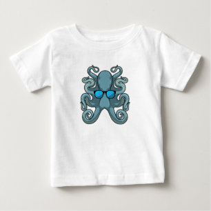 Octopus with Sunglasses Baby T-Shirt