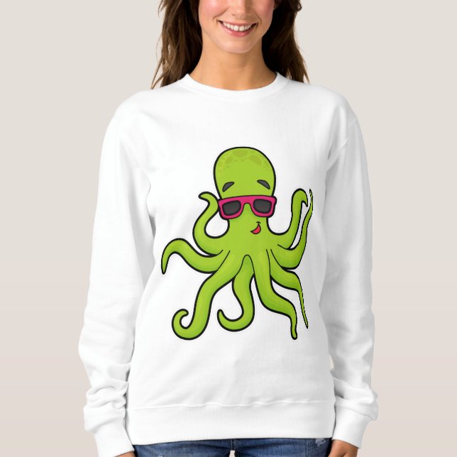 Octopus with Sunglasses Sweatshirt (Front)