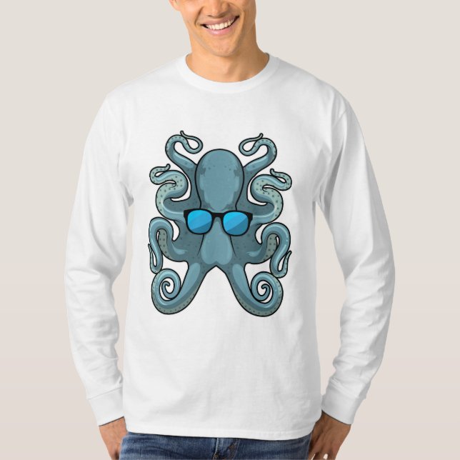 Octopus with Sunglasses T-Shirt (Front)
