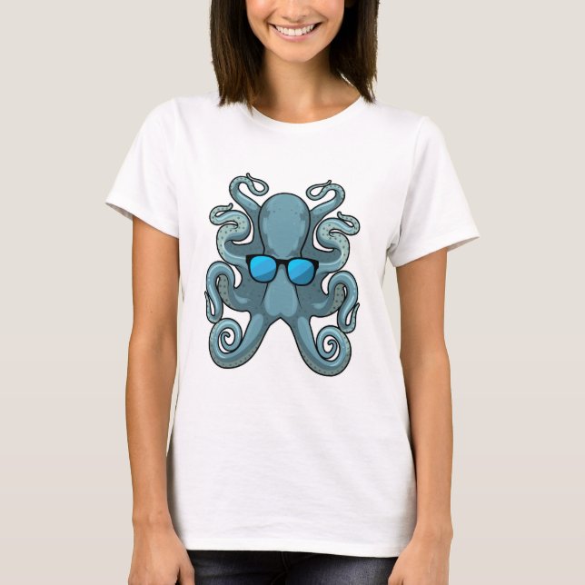 Octopus with Sunglasses T-Shirt (Front)