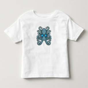 Octopus with Sunglasses Toddler T-Shirt