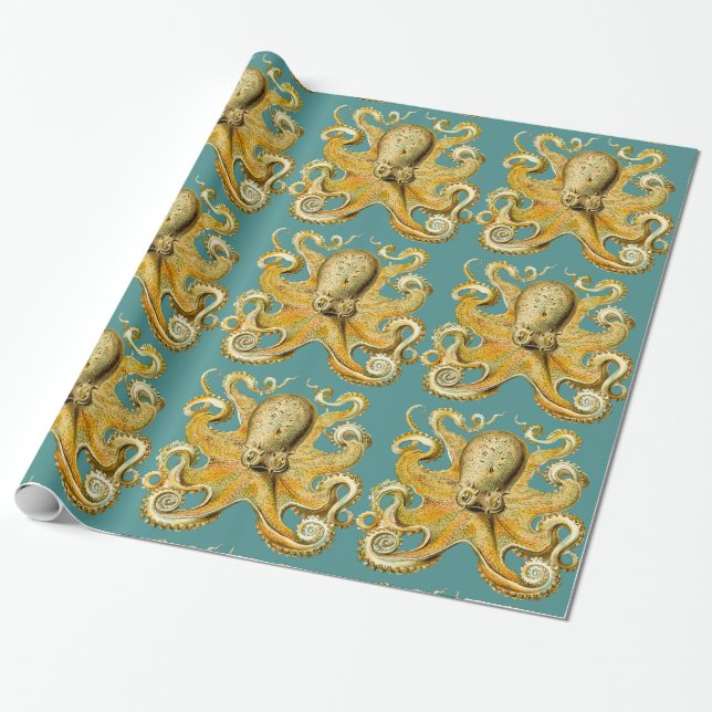 octopus wrapping paper (Unrolled)