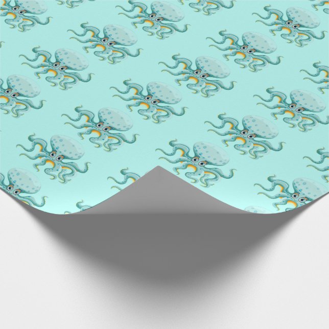 Octopus Wrapping Paper (Corner)