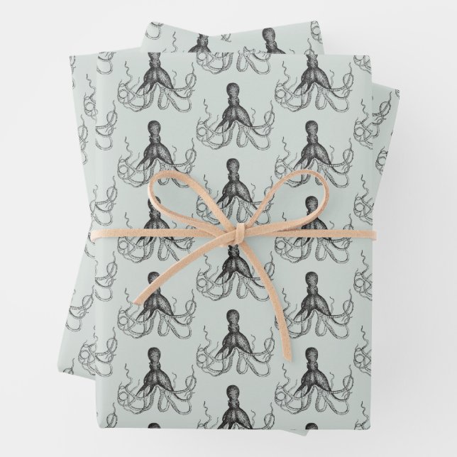 Octopus Wrapping Paper Sheet (In situ)