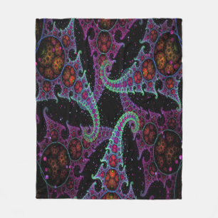 Octopus's Garden Fleece Throw Blanket