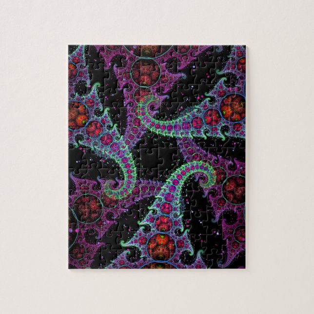 Octopus's Garden Fractal Art Jigsaw Puzzle (Vertical)
