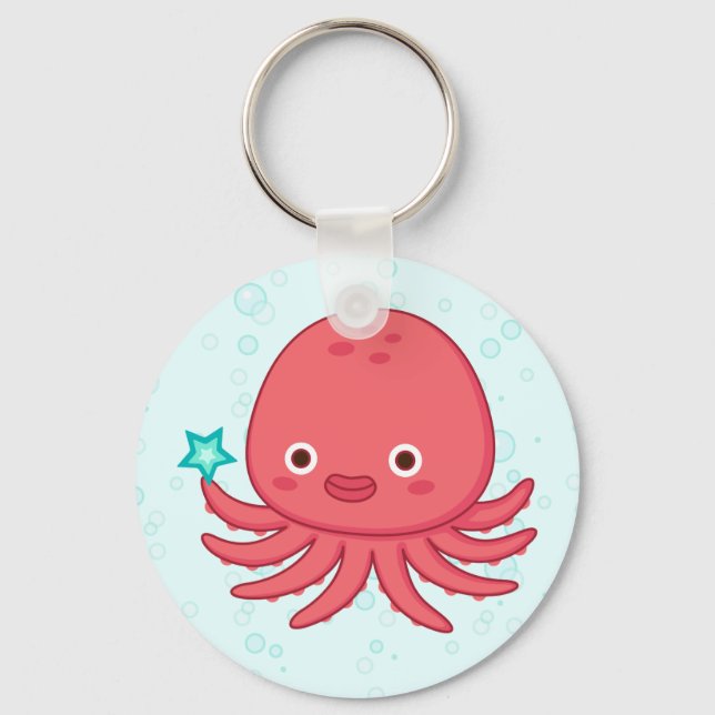Octopus's Got Star Key Ring (Front)