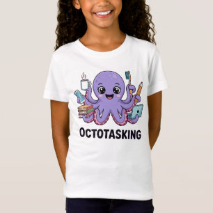Octotasking Creature in Multitask Mode T-Shirt