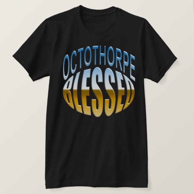Octothorpe (hashtag) Blessed Sarcastic  T-Shirt (Design Front)