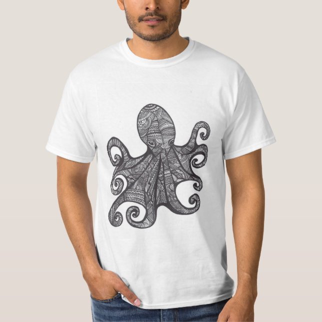 OctoZen Large Print T-Shirt (Front)