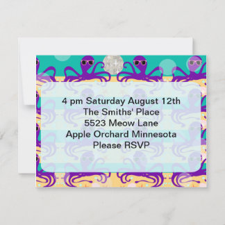 Octupus Octo Party Time Invite