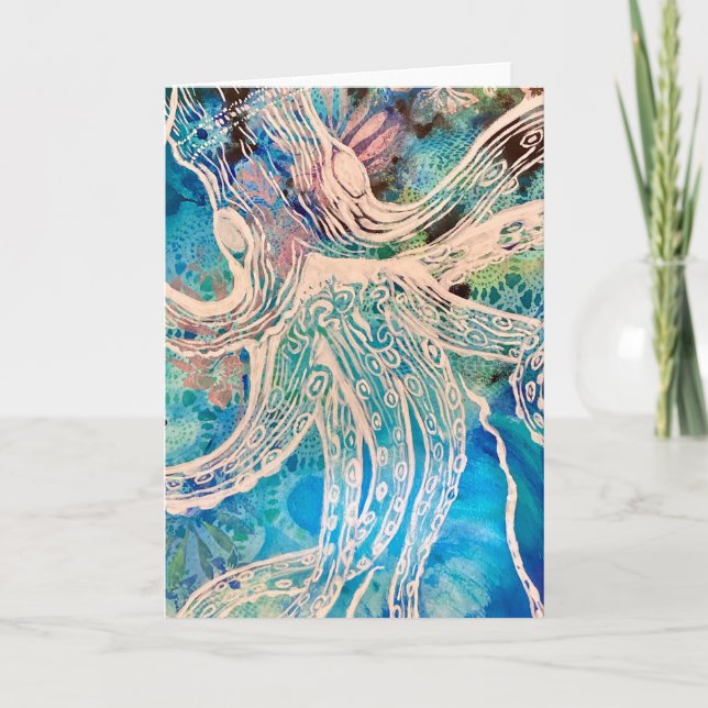 Octupus  thank you card (Front)
