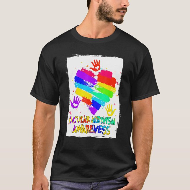 Ocular Albinism Awareness  Wear Rainbow 2 T-Shirt (Front)