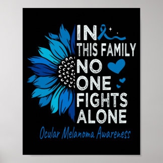 Ocular Melanoma Awareness Sunflower Support Ocular Poster