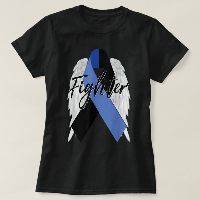 Ocular Melanoma Cancer Survivor Shirt Fighter Wing (Design Front)