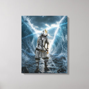 Oda Nobunaga Samurai Armour Water 16x20 Canvas Print