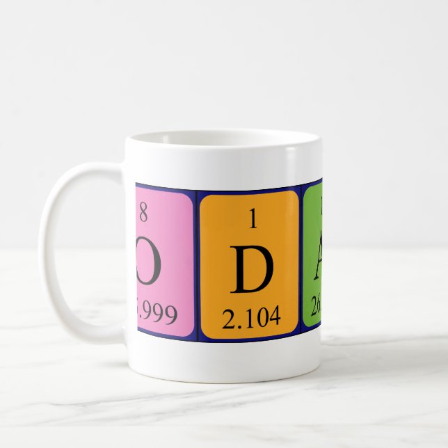 Odalis periodic table name mug (Left)