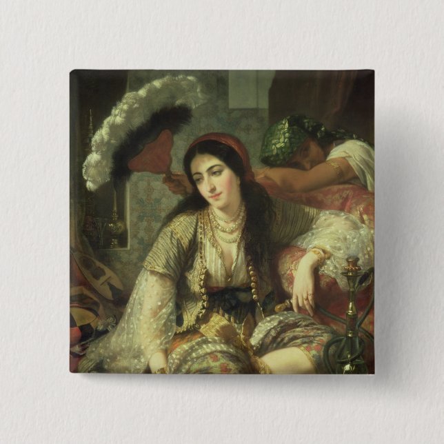 Odalisque 15 Cm Square Badge (Front)