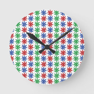 Odd Abstract Pattern Clock